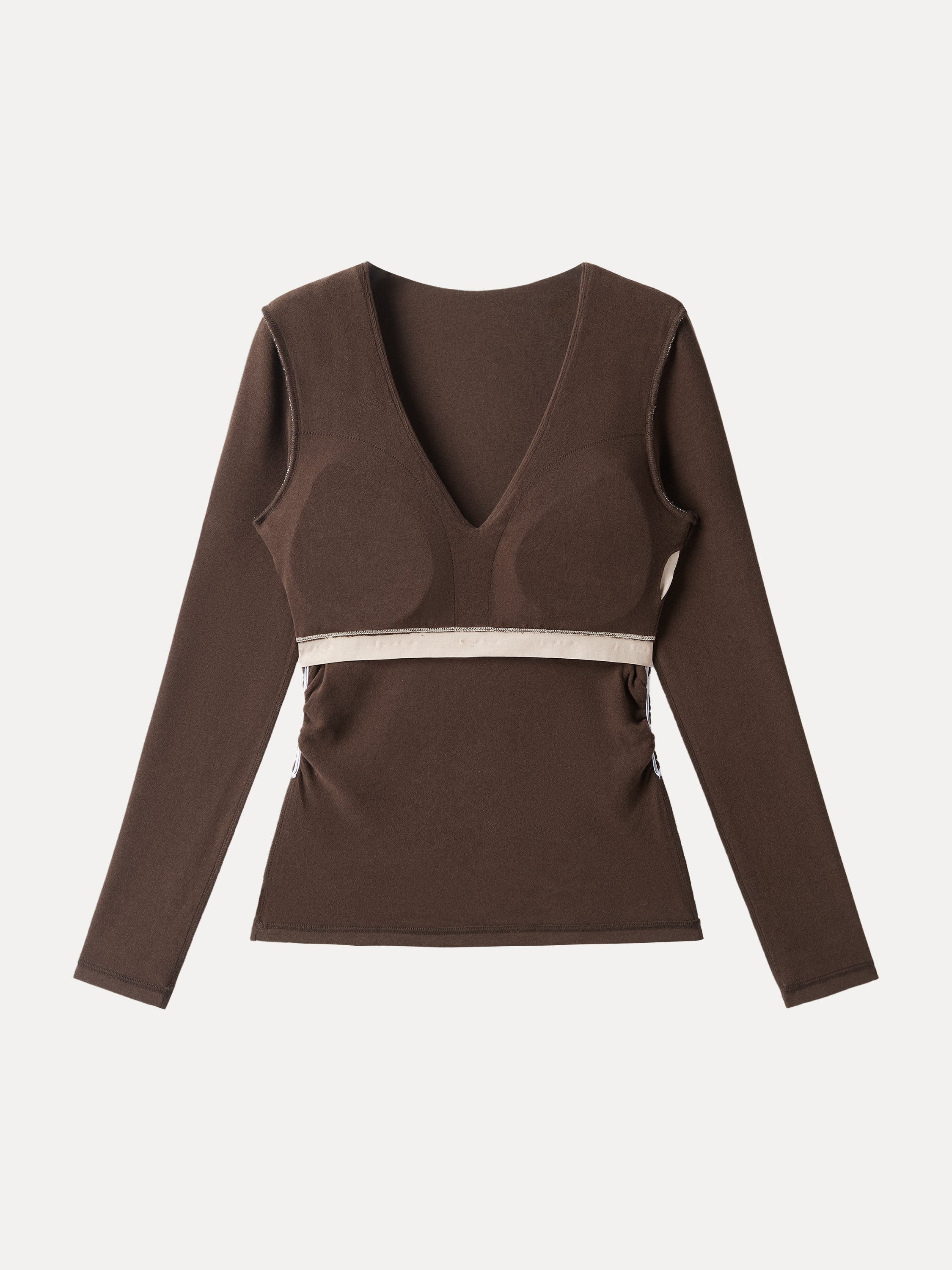 V-Neck Ruched Sides Bra Top – OGLmove