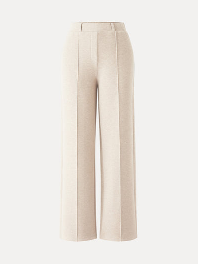 OGLmove High Waisted Straight Leg Pull On Pant Regular Heather Beige
