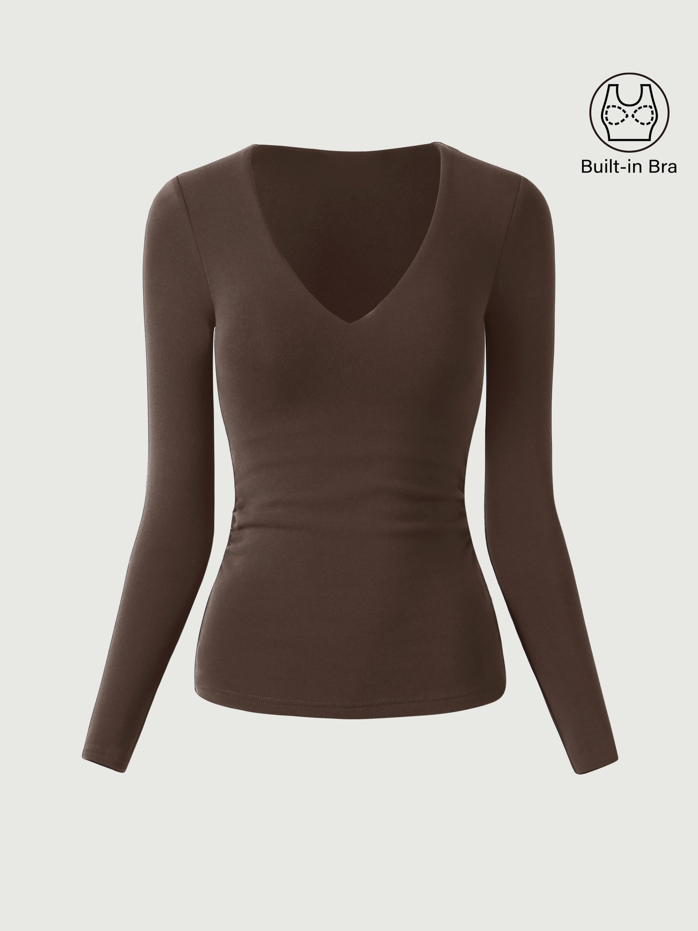 V-Neck Ruched Sides Bra Top – OGLmove
