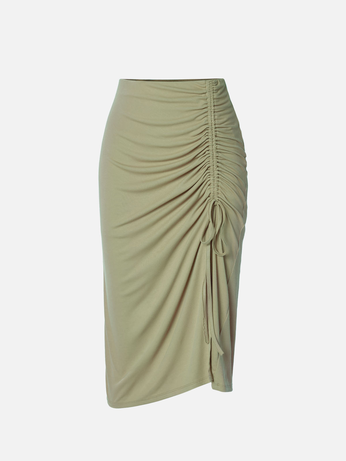 Ogl Eco-SkinKiss® Drawstring Cinched Midi Skirt – OGLmove