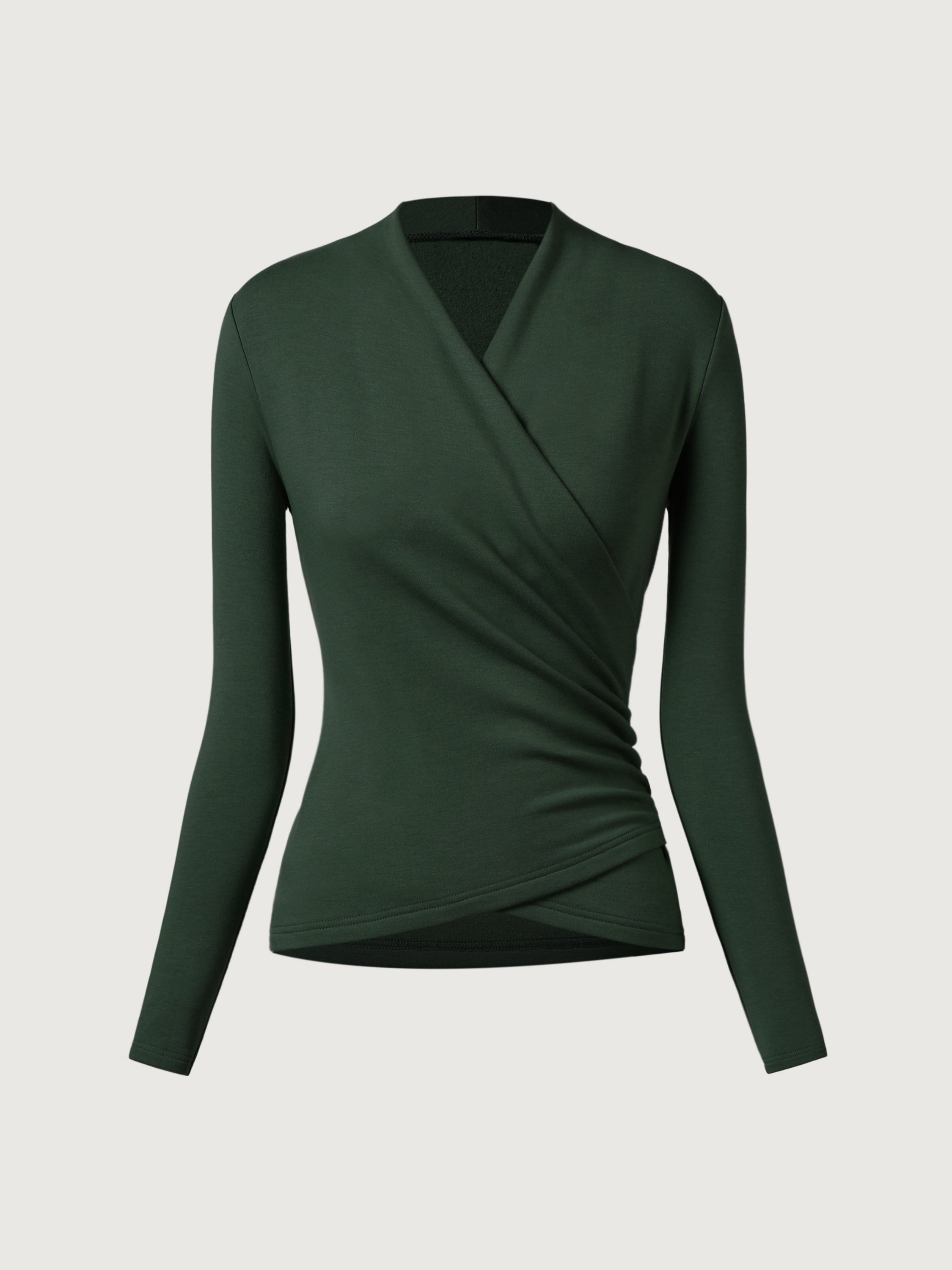 Green Smoke Melrose Luxesoft Contoured Long Sleeve Top, Women's Tops