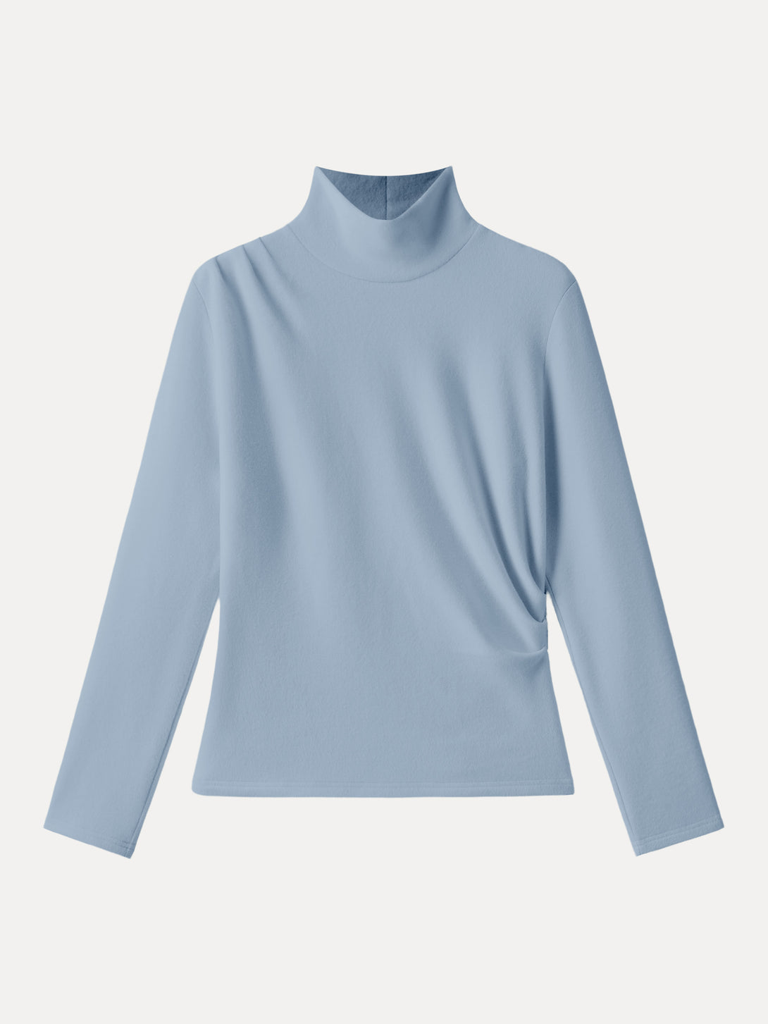 MaxWarm Mockneck Tucked Waist Long Sleeve Top Arctic Fog XS