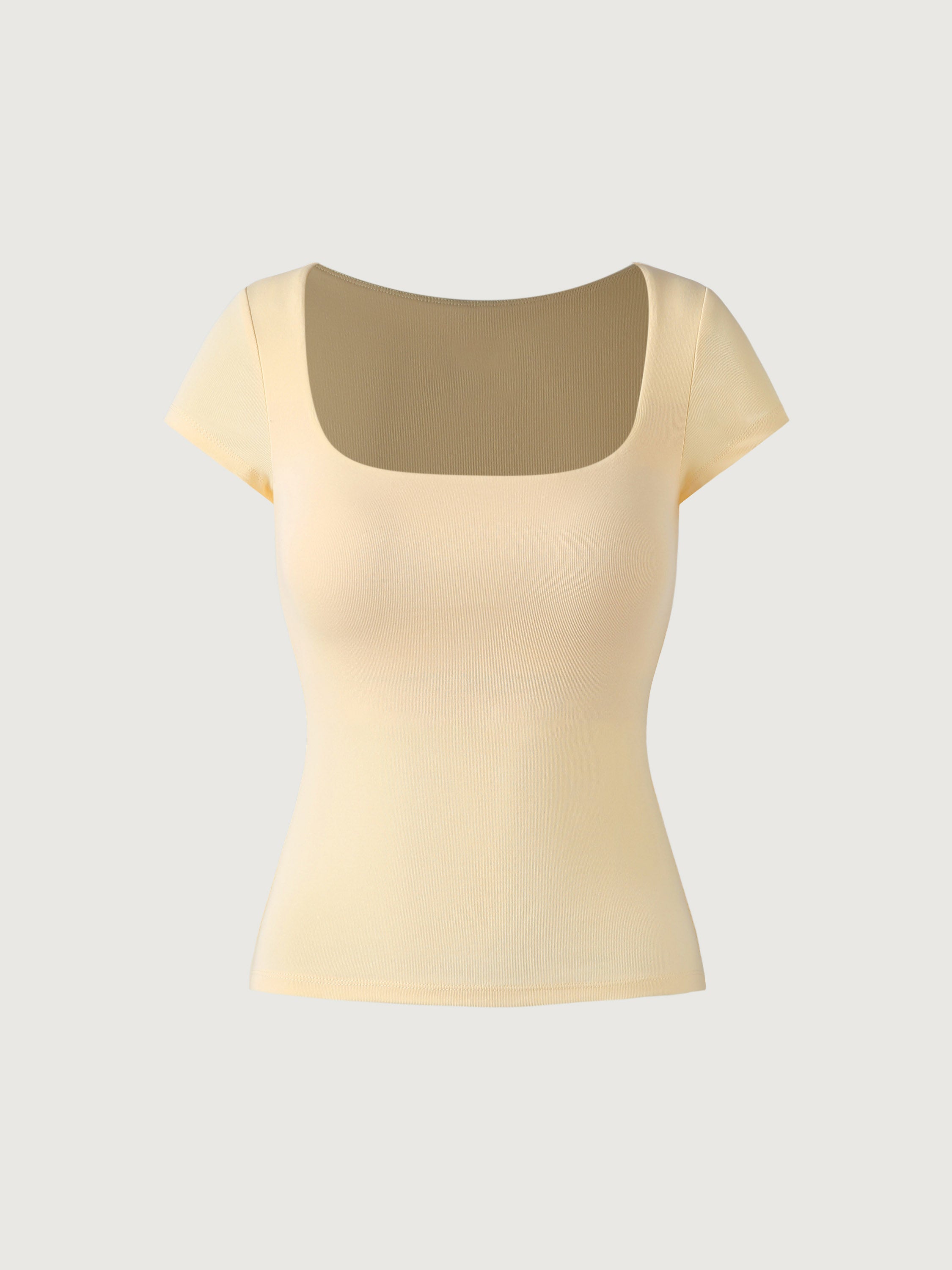 Fitted Squareneck Top