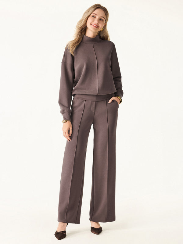 OGLmove Modal Spacer Mockneck Long Sleeve Pullover Shirt