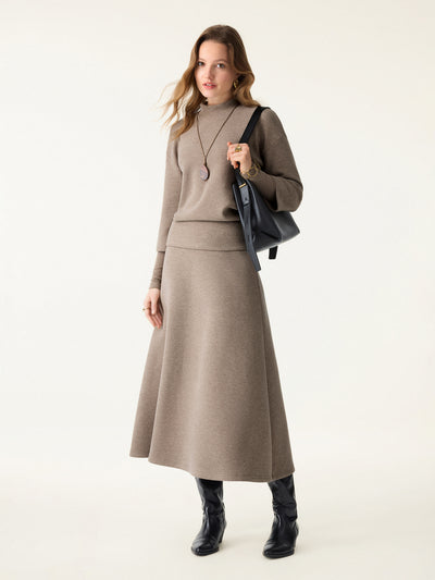 FuzzLuxe Mockneck Sleeve-Warmer Top