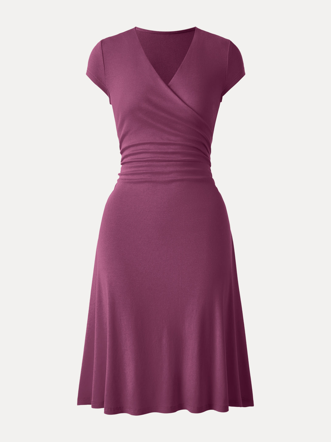 Casual Elegant Going Out Regular Fit Hot Fuschia/S Midi Dresses Fitted Sleeves Cap Sleeves Wide Shoulder V-neck Women Dresses OGLmove Casual Elegant Going Out Regular Fit Hot Fuschia/S Midi Dresses Fitted Sleeves Cap Sleeves Wide Shoulder V-neck Women Dresses OGLmove