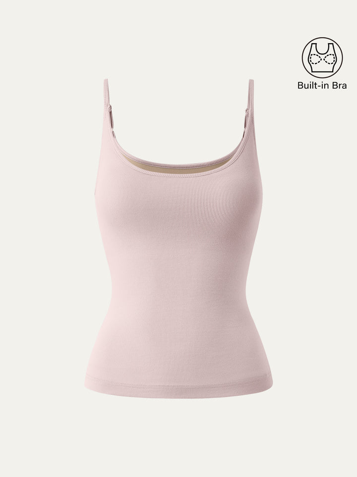 Scoop Neck Spaghetti New Airy Brami Tank Powder Pink XS