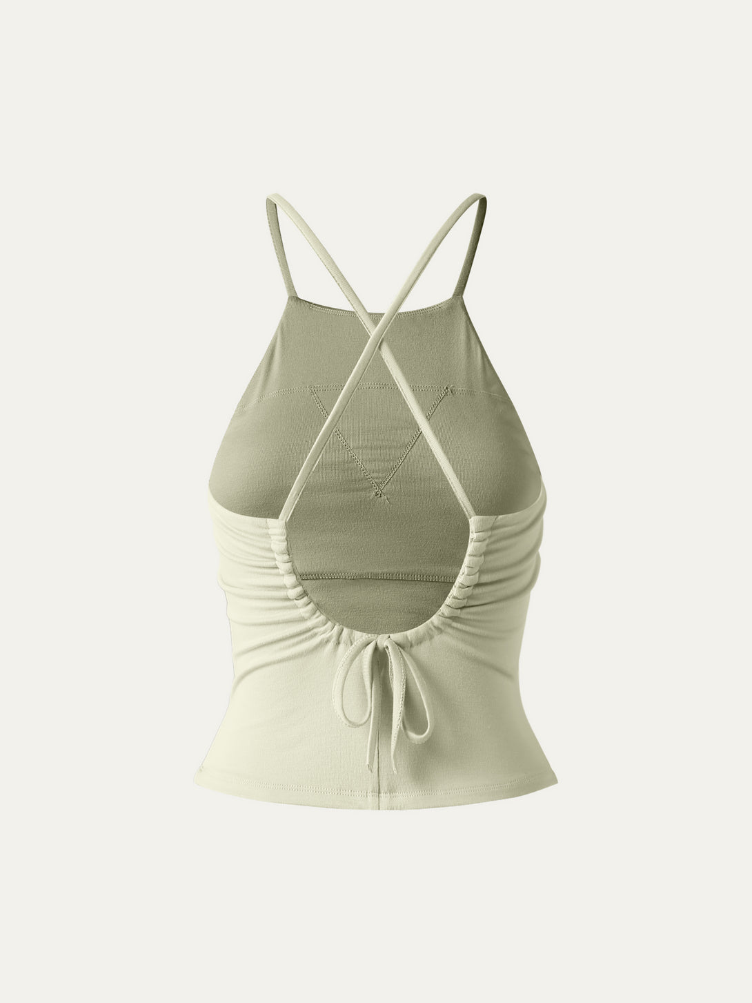 Tie Back Bandless Brami Crop Top