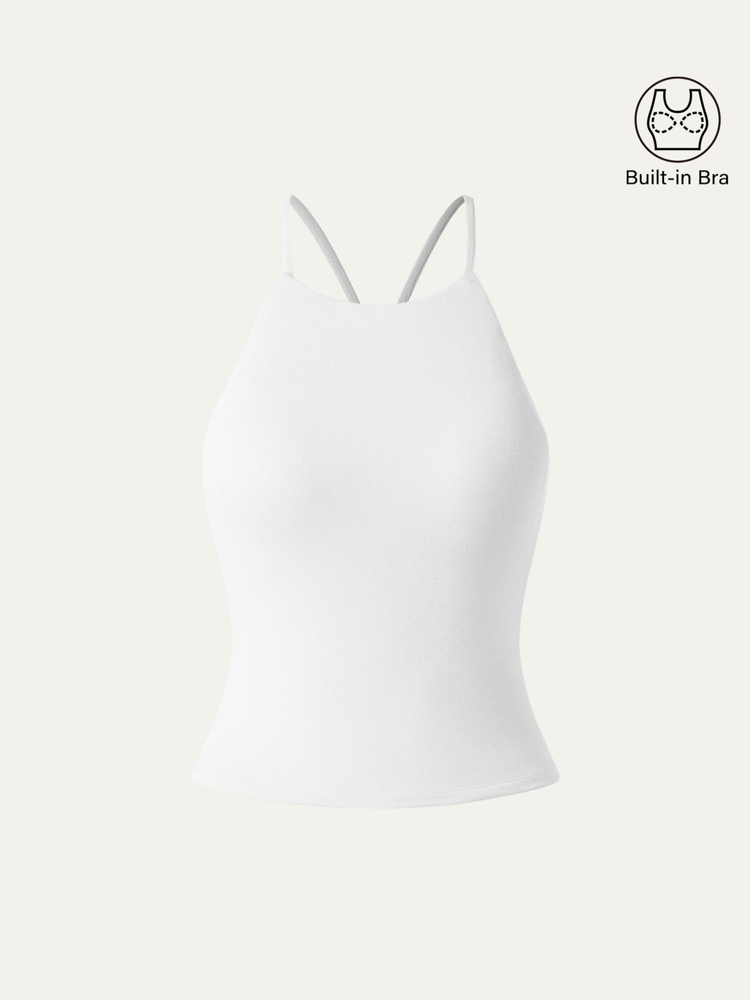 Tie Back Bandless Brami Crop Top White XS