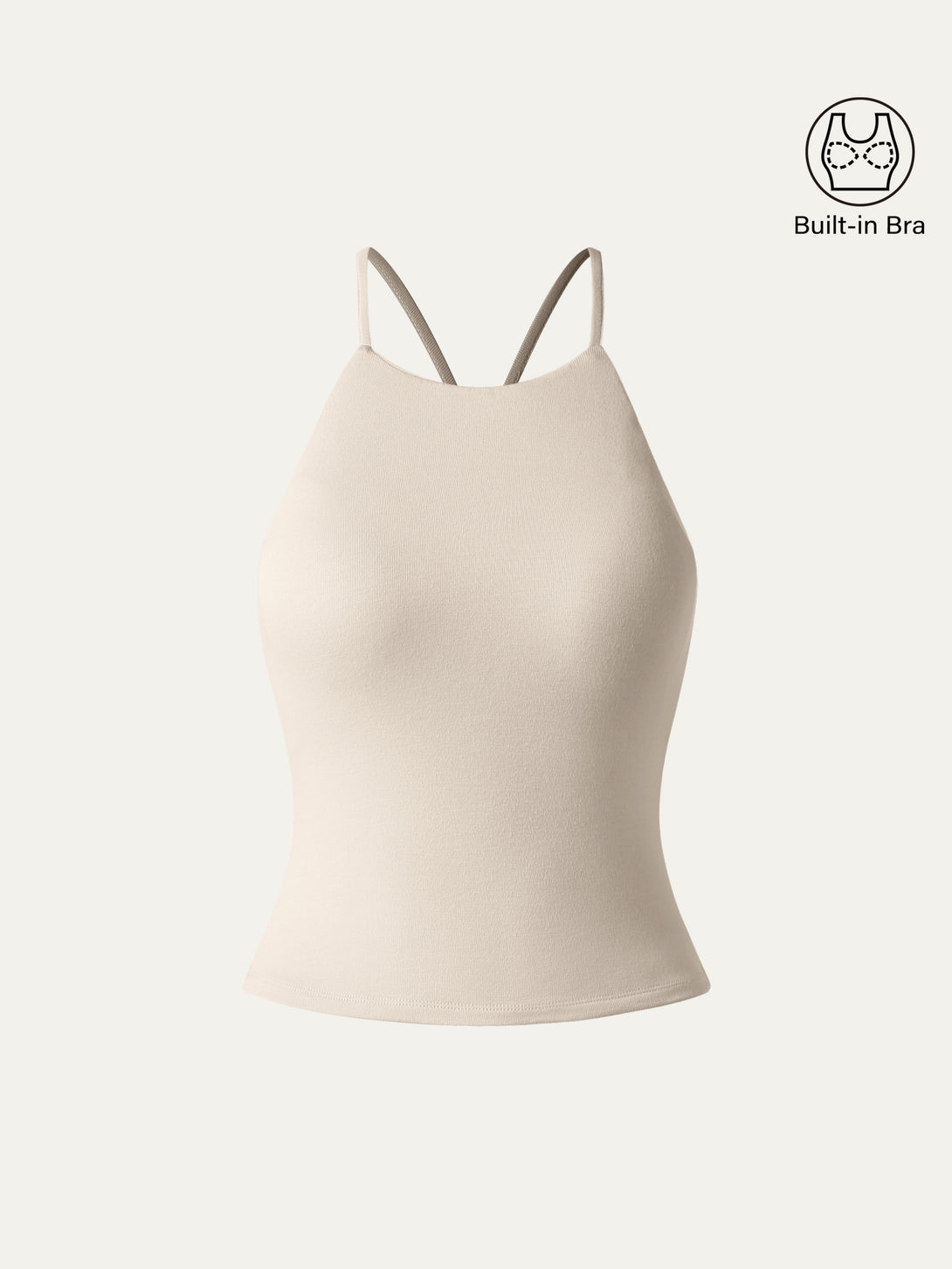 Tie Back Bandless Brami Crop Top Morning Mist M