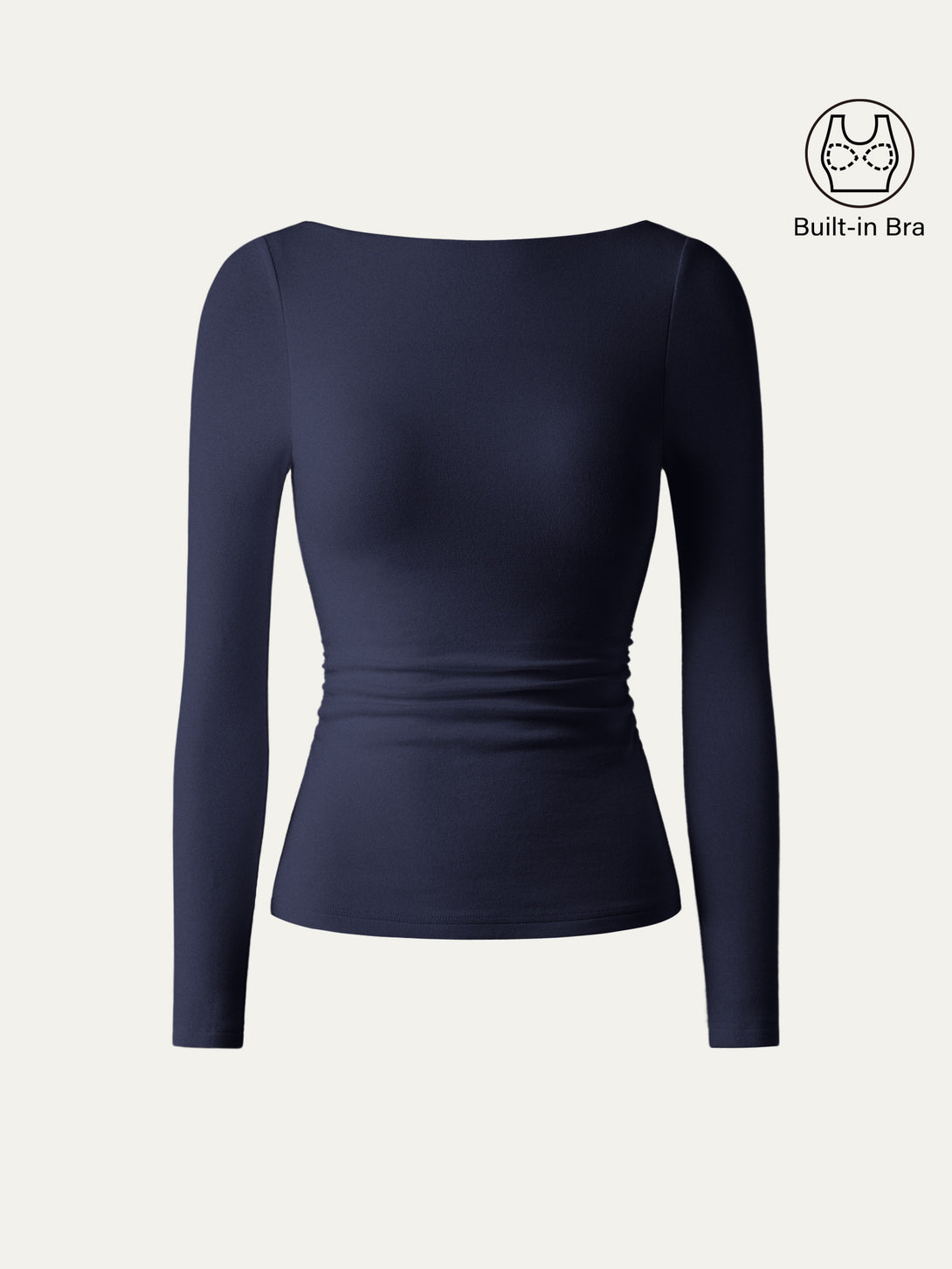 Open-Back Bandless Brami Top Midnight Navy XS