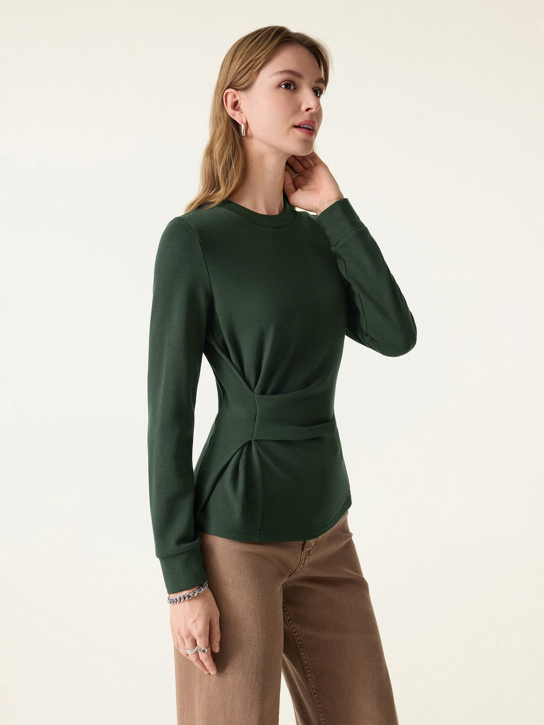 ProWarm Crewneck Tucked Long Sleeve Top