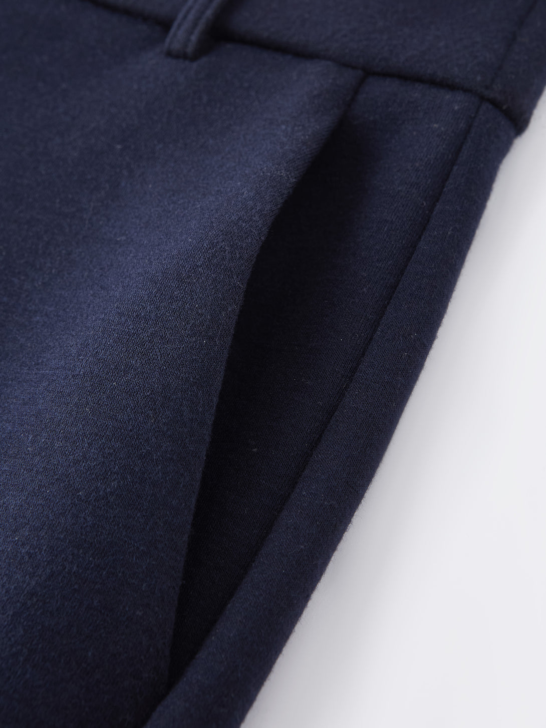 Stretchy Mid Rise Straight Leg Pull-on Pants with Pockets