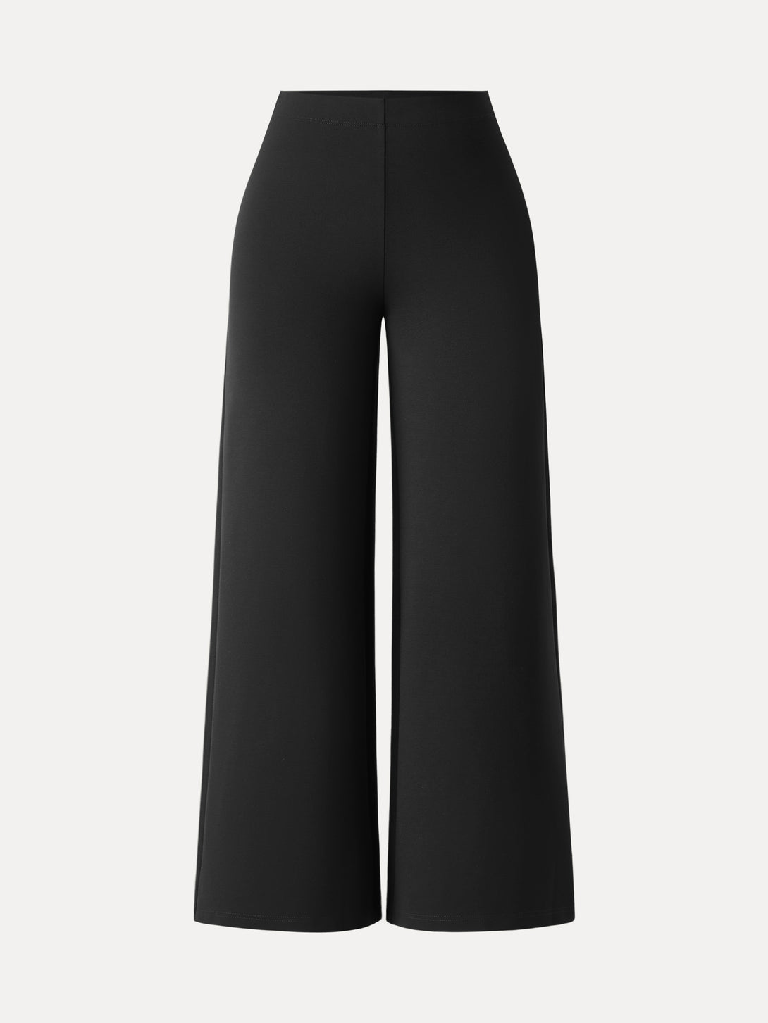 Tummy-Smooth Wide Leg Pull-on Pants with Pockets