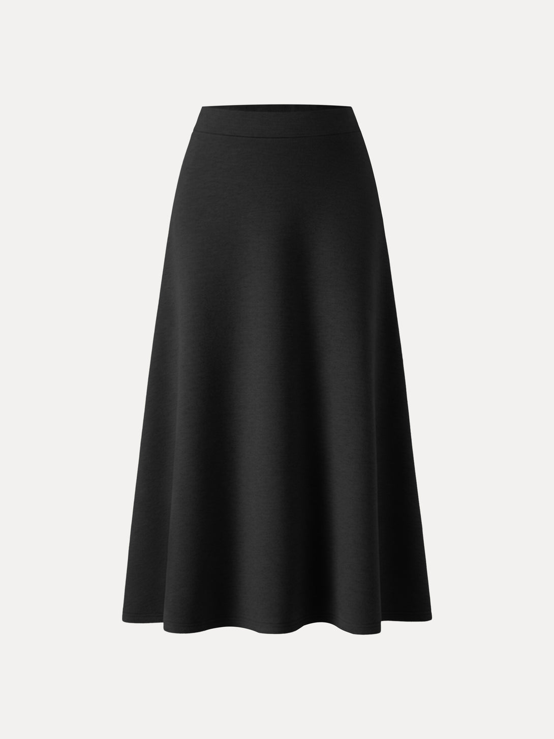 FuzzLuxe Essential Midi A-line Circle Skirt Black XS