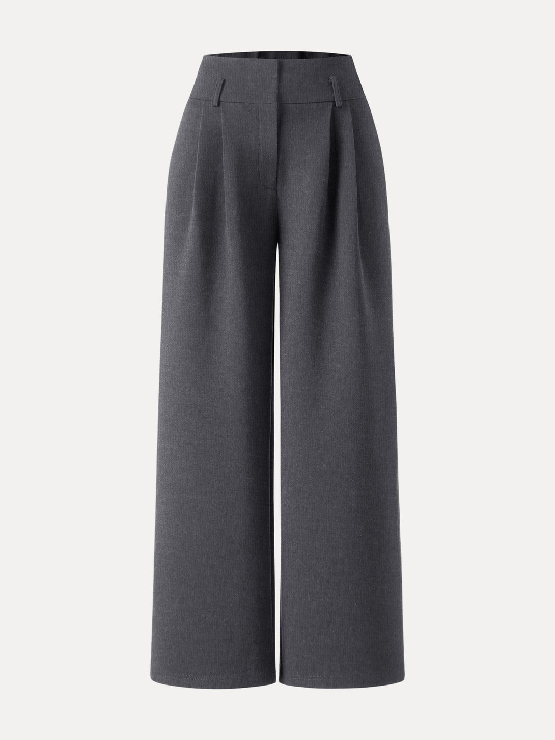 Cozy Warm High Rise Wide Leg Trousers with Pockets