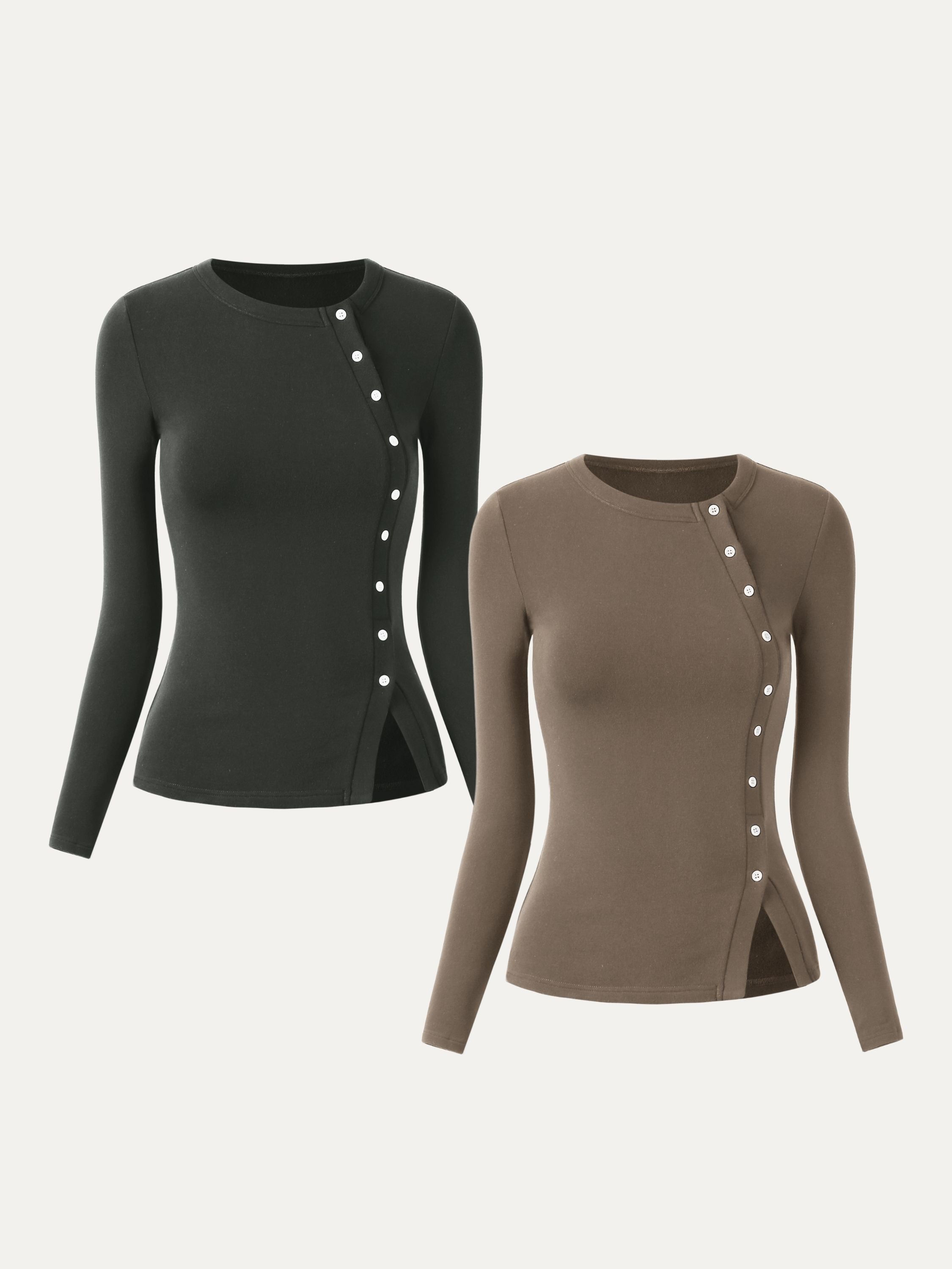 Ogl Eco-Mousse® Asymmetrical Placket Top – OGLmove