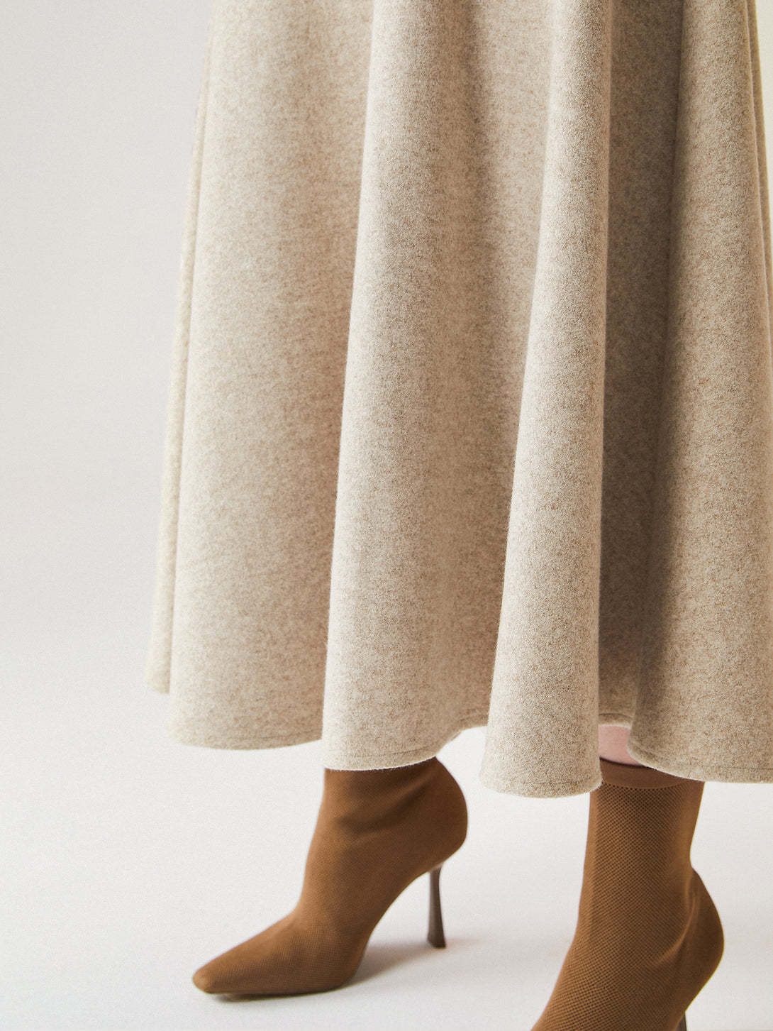 FuzzLuxe Flared Maxi Skirt