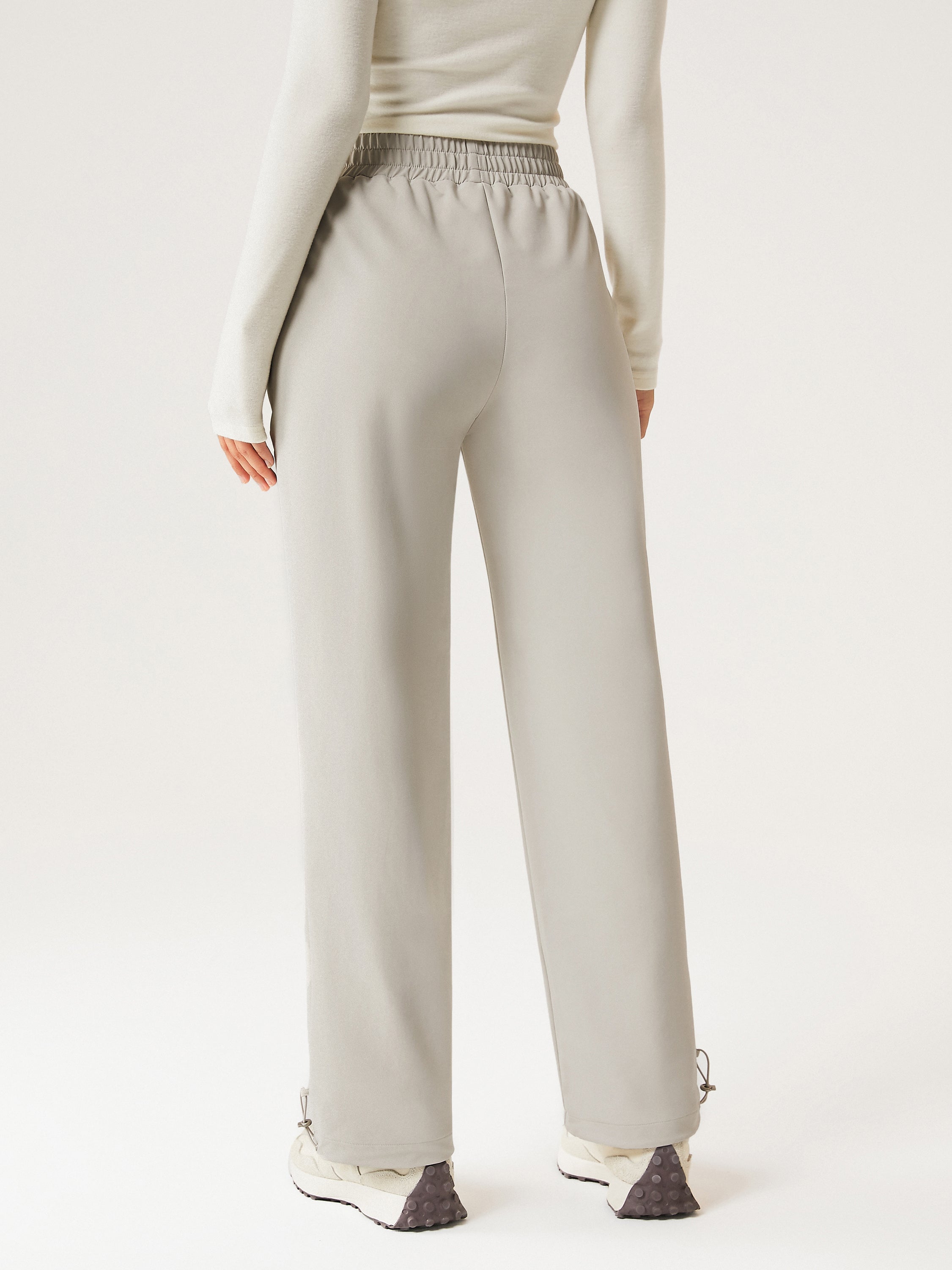 Water-Proof Fleece-Lined Elastic Waist Pant - Ash