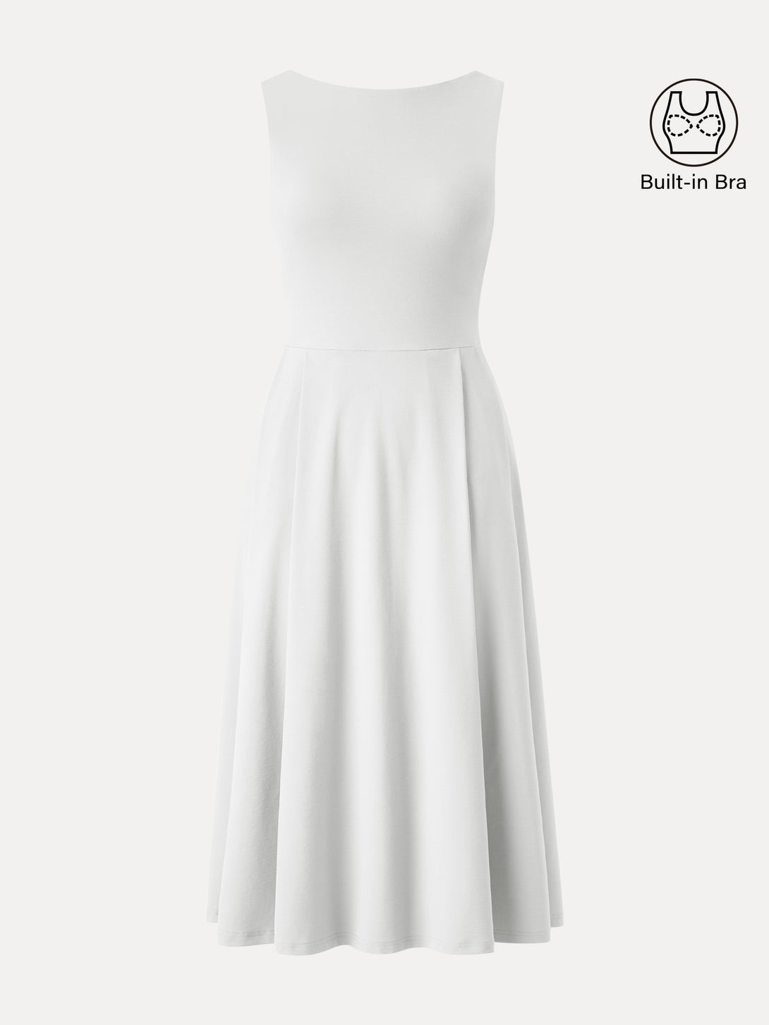 OGL Sculpting Stretch Ponte Boatneck Midi Dress with Pockets  OGLmove