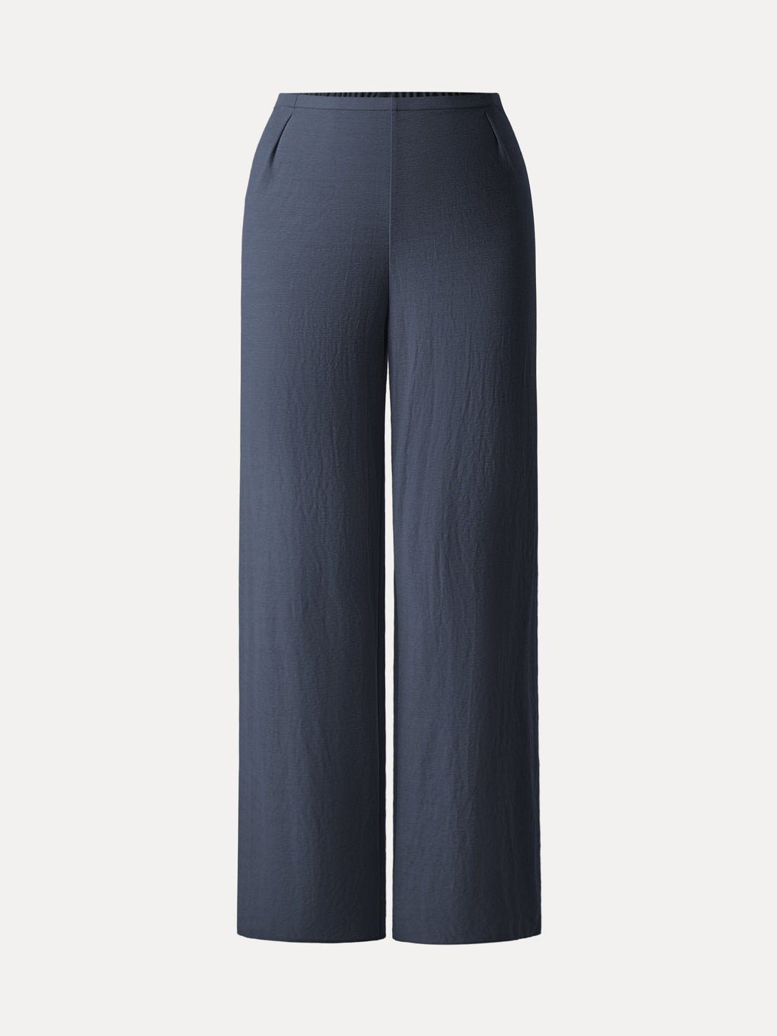 Wrinkle-resistant Cotton-linen Mid Rise Straight Leg Pant