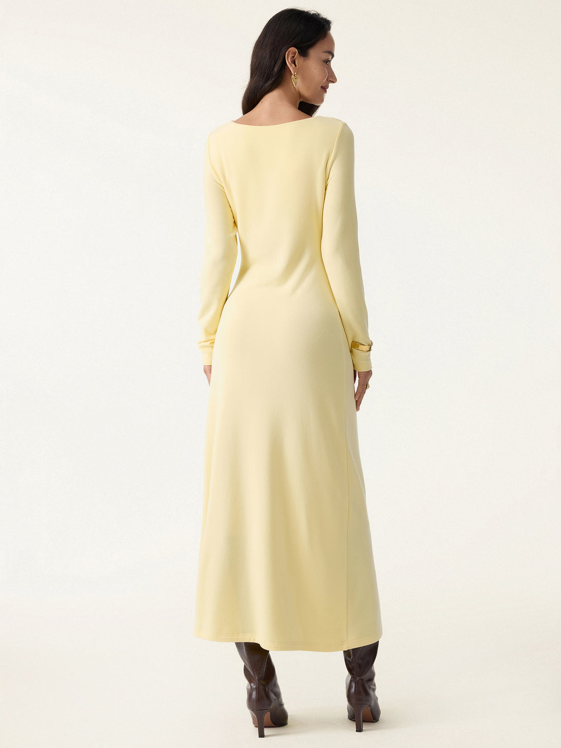 ProWarm Slimming Boatneck Tucked Midi Brami Dress