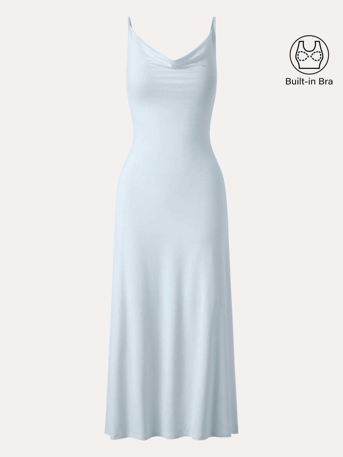Effortless Vacay Cowl Neck Midi Brami Dress