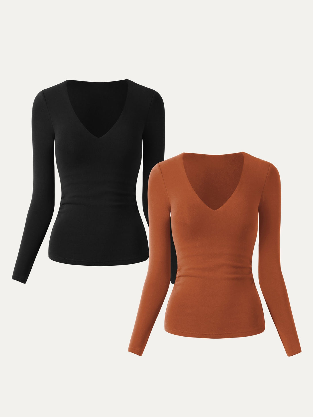 V-Neck Ruched Sides Brami Top