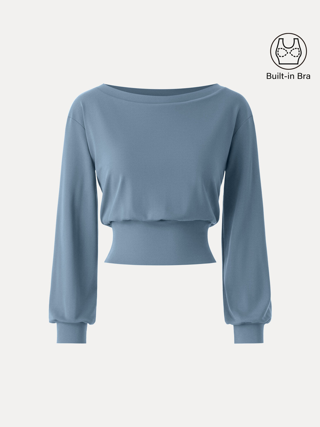 Non-Itchy Wool Blend Boatneck Brami Air Force Blue XS