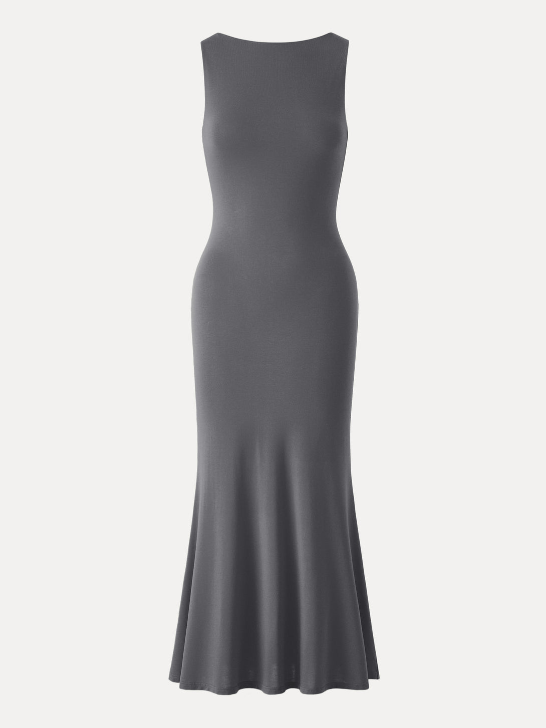 Effortless Boatneck Mermaid Maxi Dress
