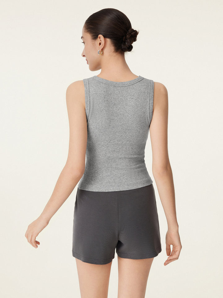 Round Neck Rib Brami Tank