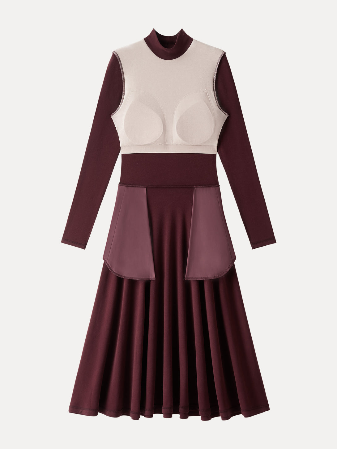 ProWarm Mockneck Midi Brami Dress with Pockets