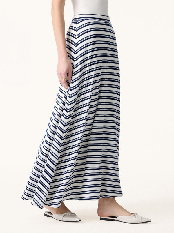 Lyocell Wool Anti-Wrinkle A-Line Circle Maxi Skirt