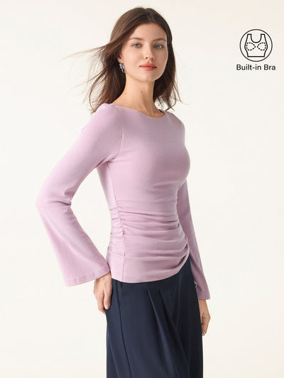 Bell Sleeves Ruched Brami