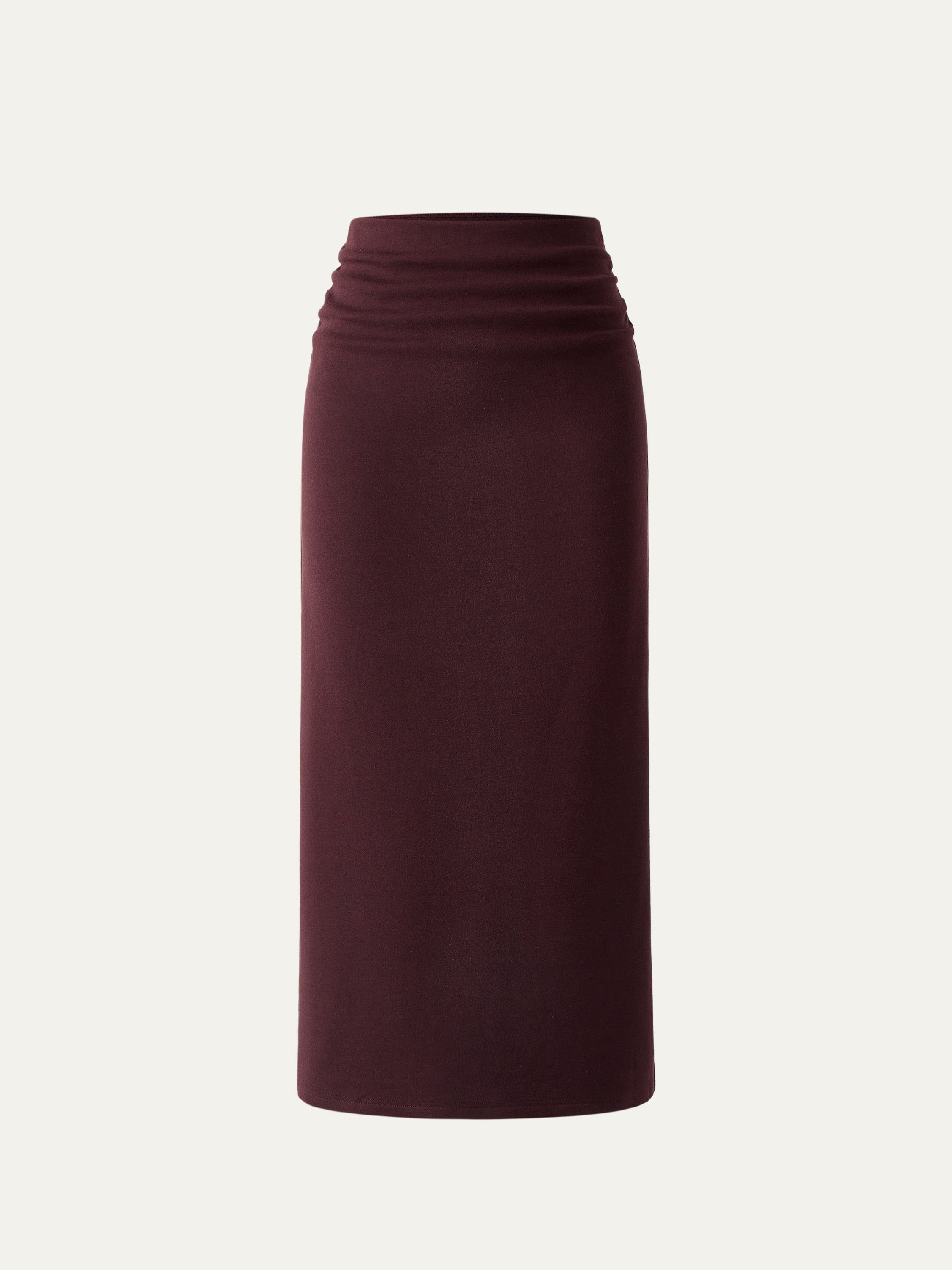 Drawstring Tech High Rise Skirt-Olive (final-sale) main image 1