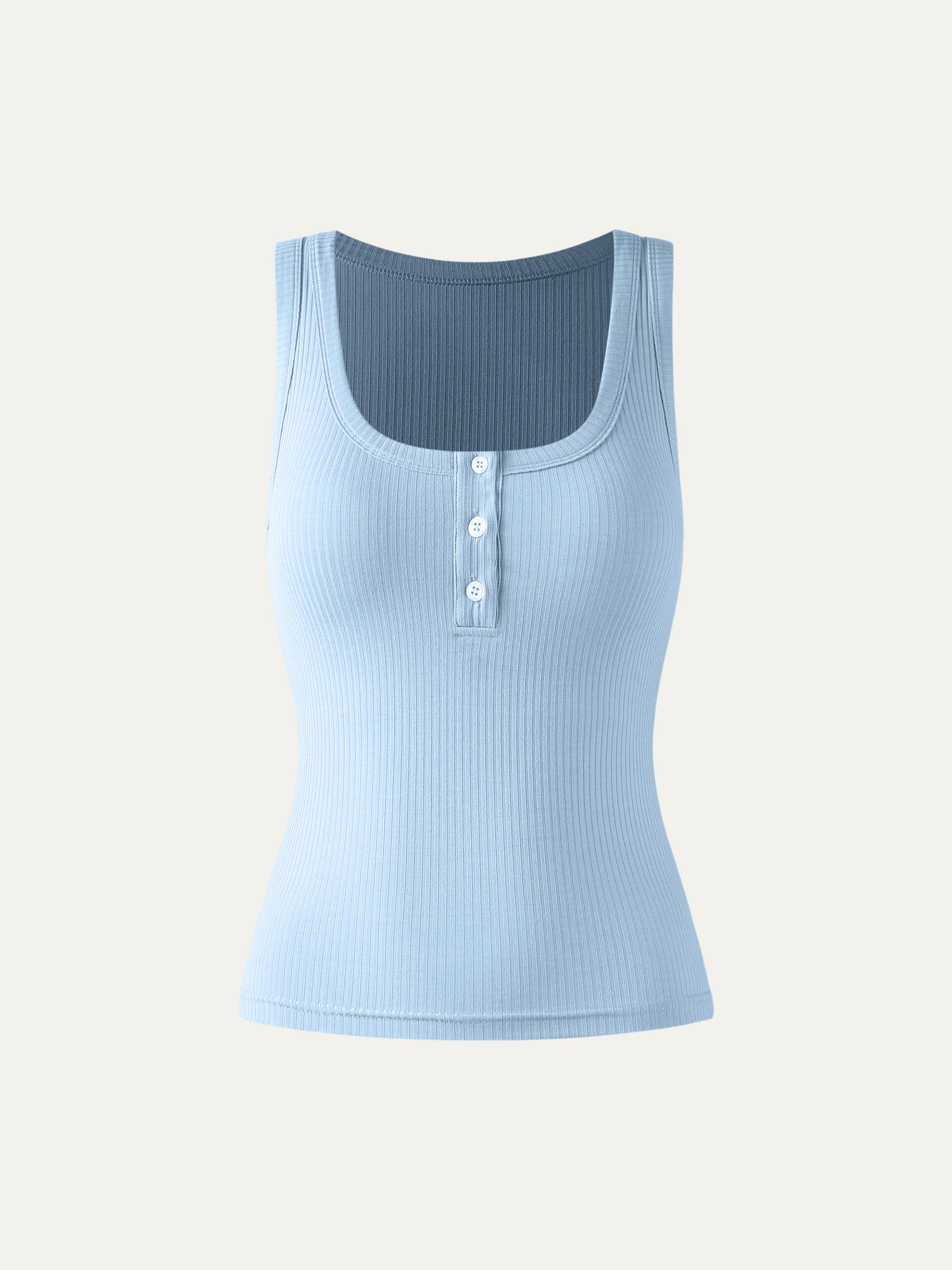 Ogl Cool Rib Brami Henley Tank