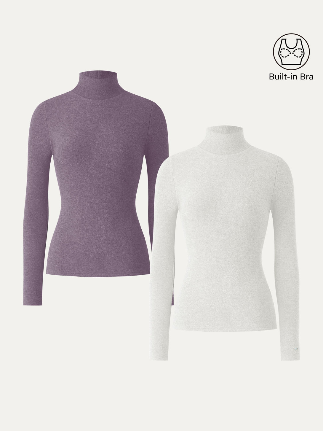 2Pcs Set MaxWarm Turtleneck Long Sleeve Brami