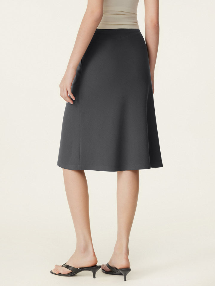 A-line Midi Skirt with Pockets