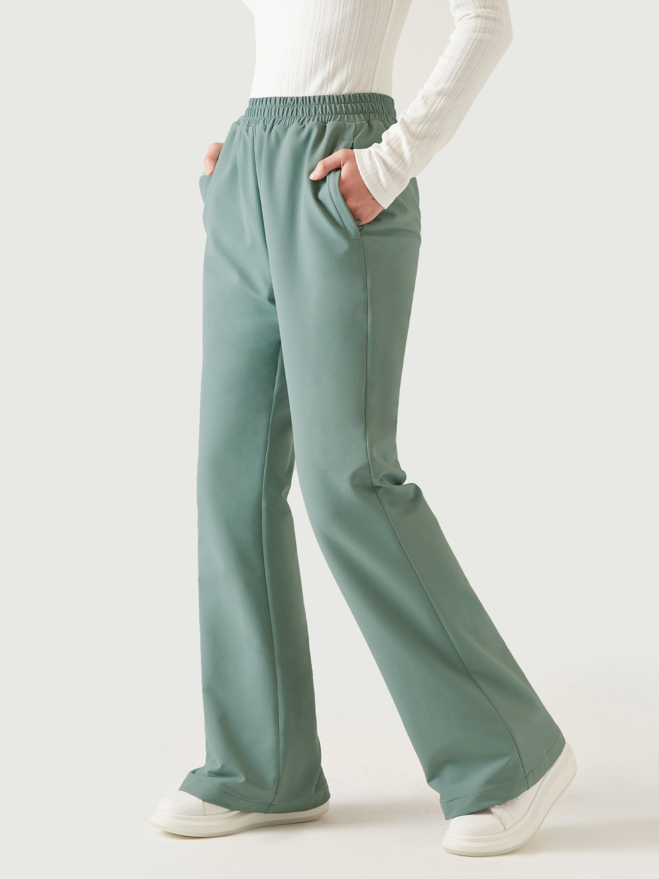 Mid-Rise Waterproof Fleece Lined Pant - Sage Brush