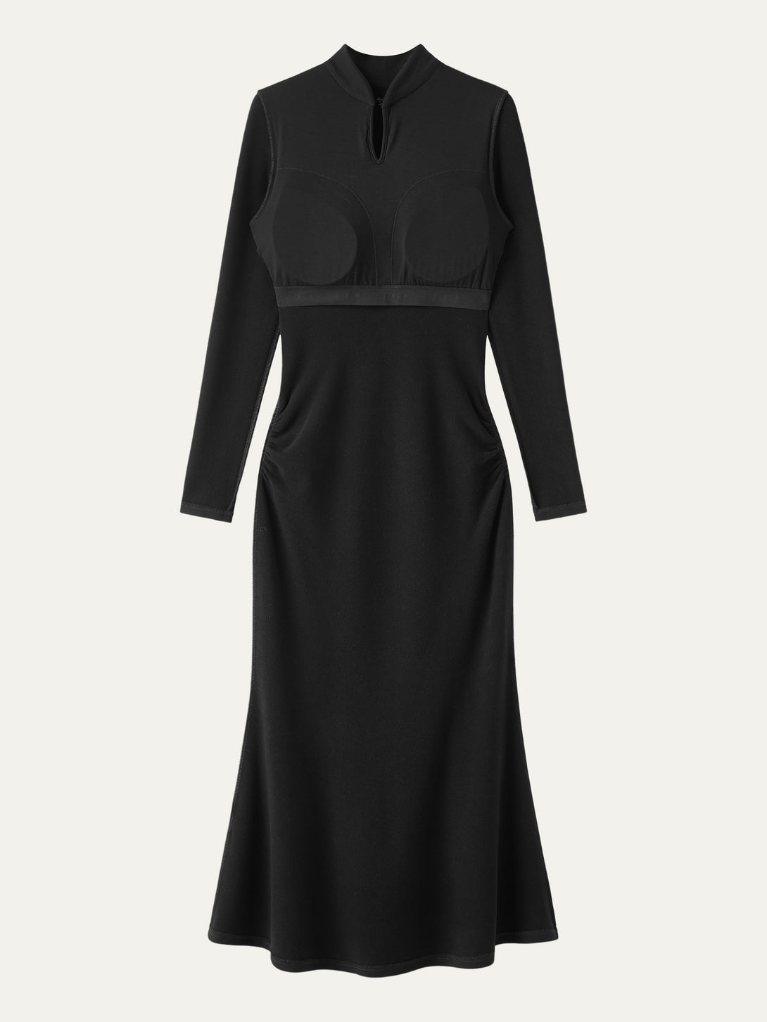 Mandarin Collar Mermaid Brami Dress