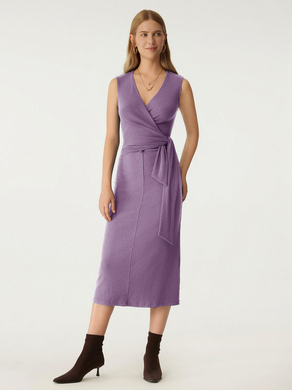 Eco-Mousse® Wrap Midi Tank Dress