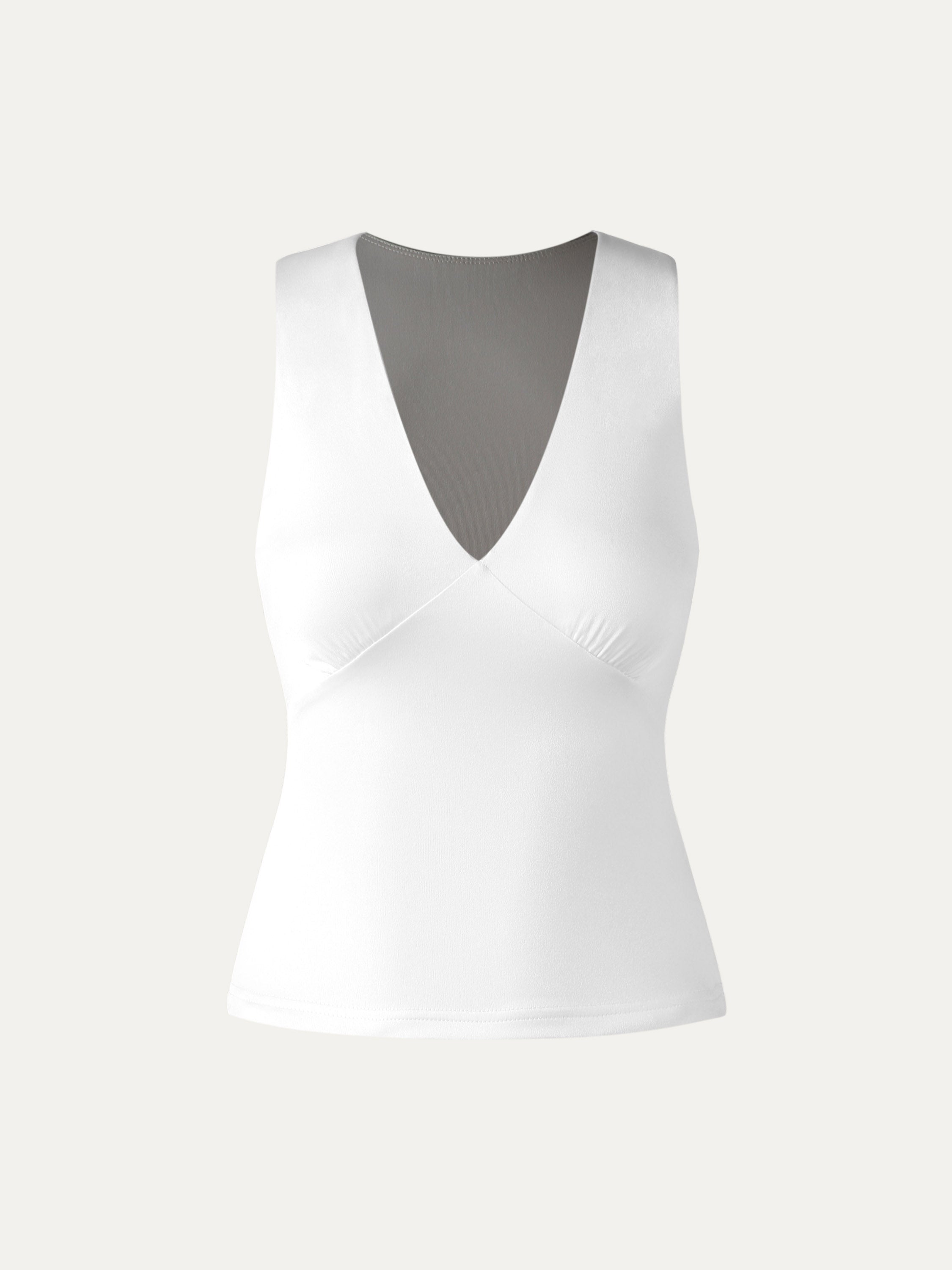 Acetate Casette Plunge-V Tank - White