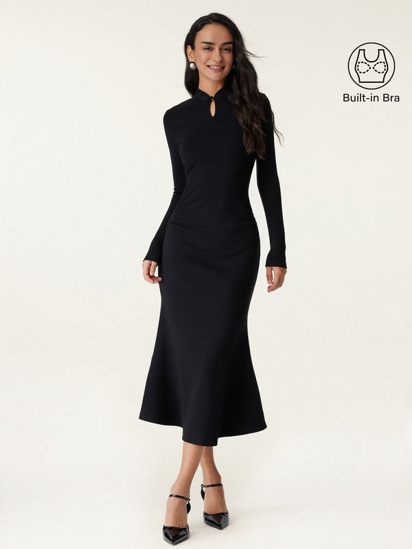 Mandarin Collar Mermaid Brami Dress