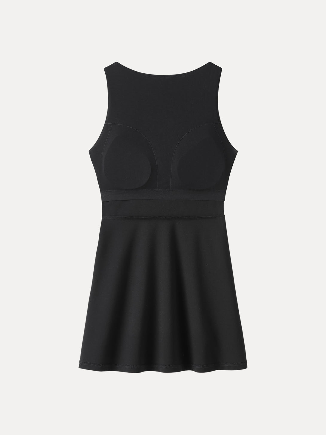 OGL Classy Boatneck Fit-and-Flare Mini Bra Dress OGLmove OGL Classy Boatneck Fit-and-Flare Mini Bra Dress OGLmove
