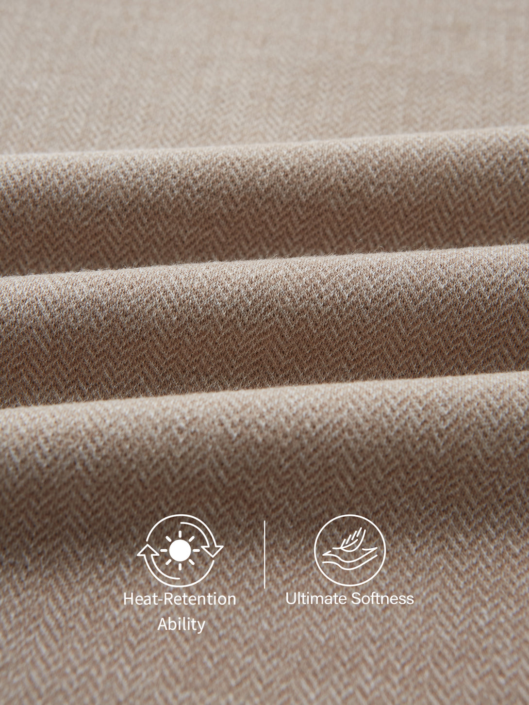 Herringbone Mid Rise Straight Leg Pants with Pockets