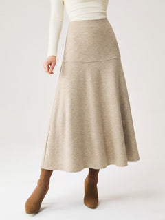 OGLmove FuzzLuxe Mid-Rise Circle Midi Skirt Regular Heather Morganite