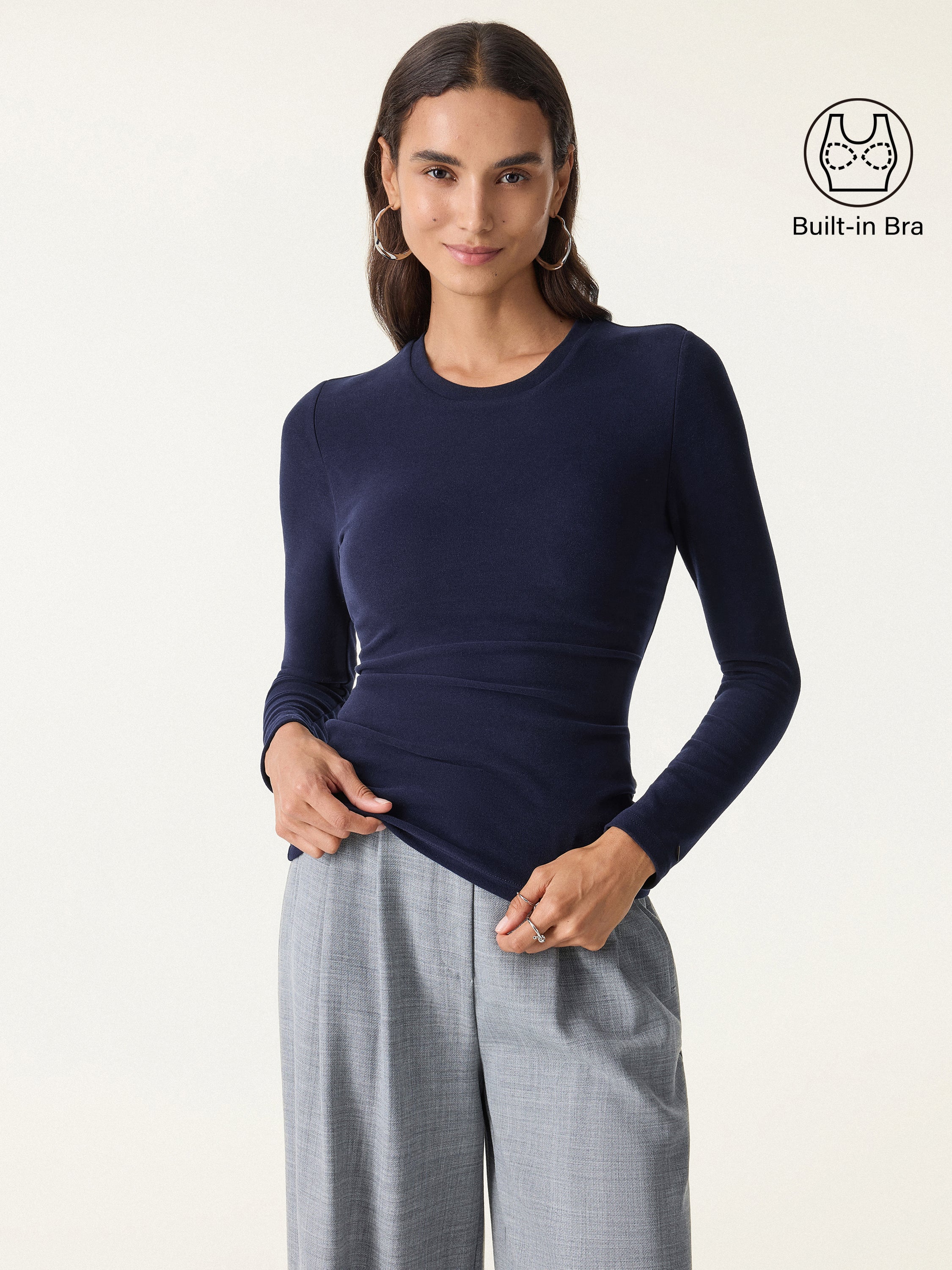 CLANE＊POWER SHOULDER THERMAL TOPS CLANE】POWER SHOULDER THERMAL TOPS 【公式通販】
