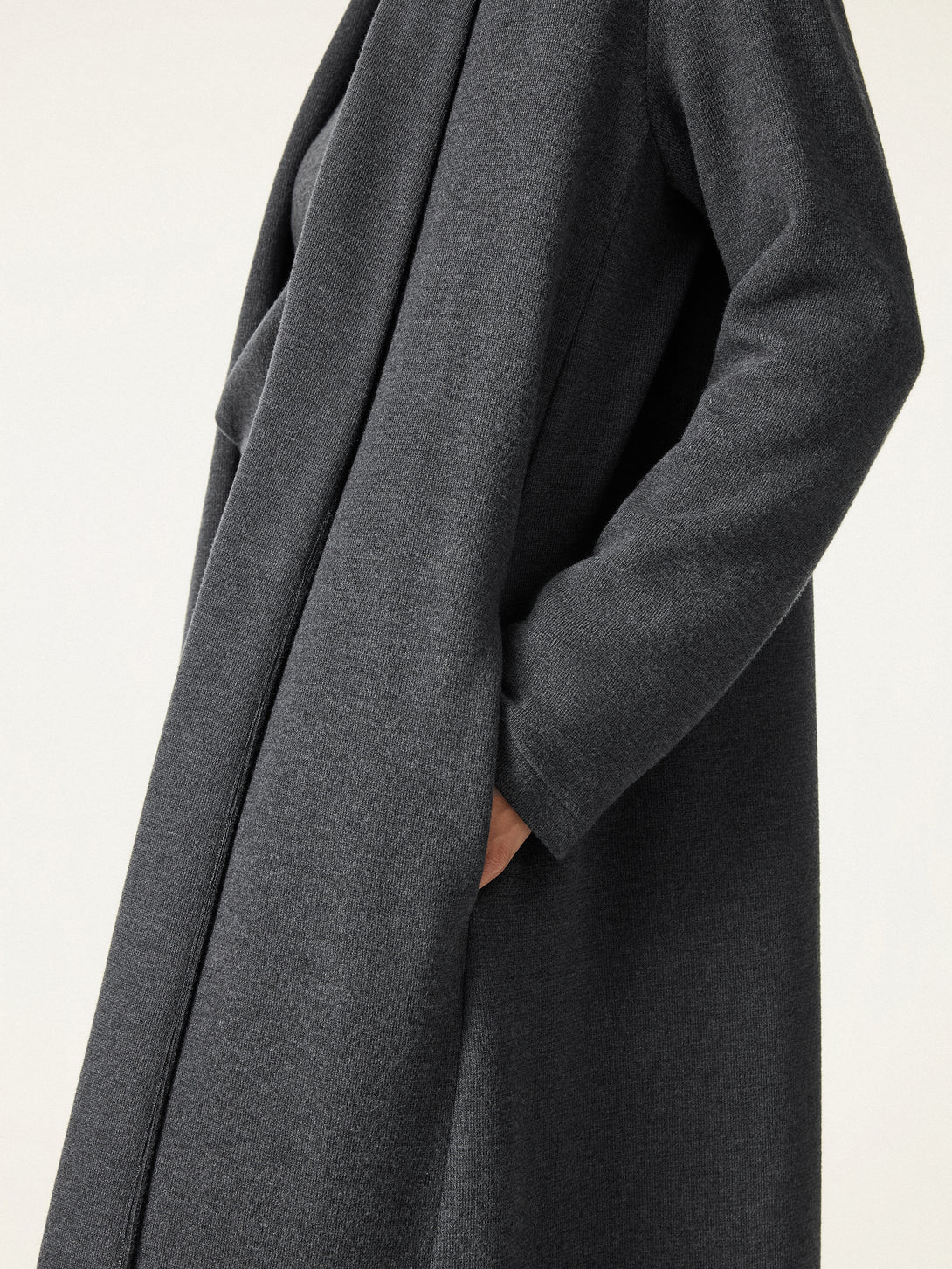 Shawl Collar Long Cardigan with Pockets