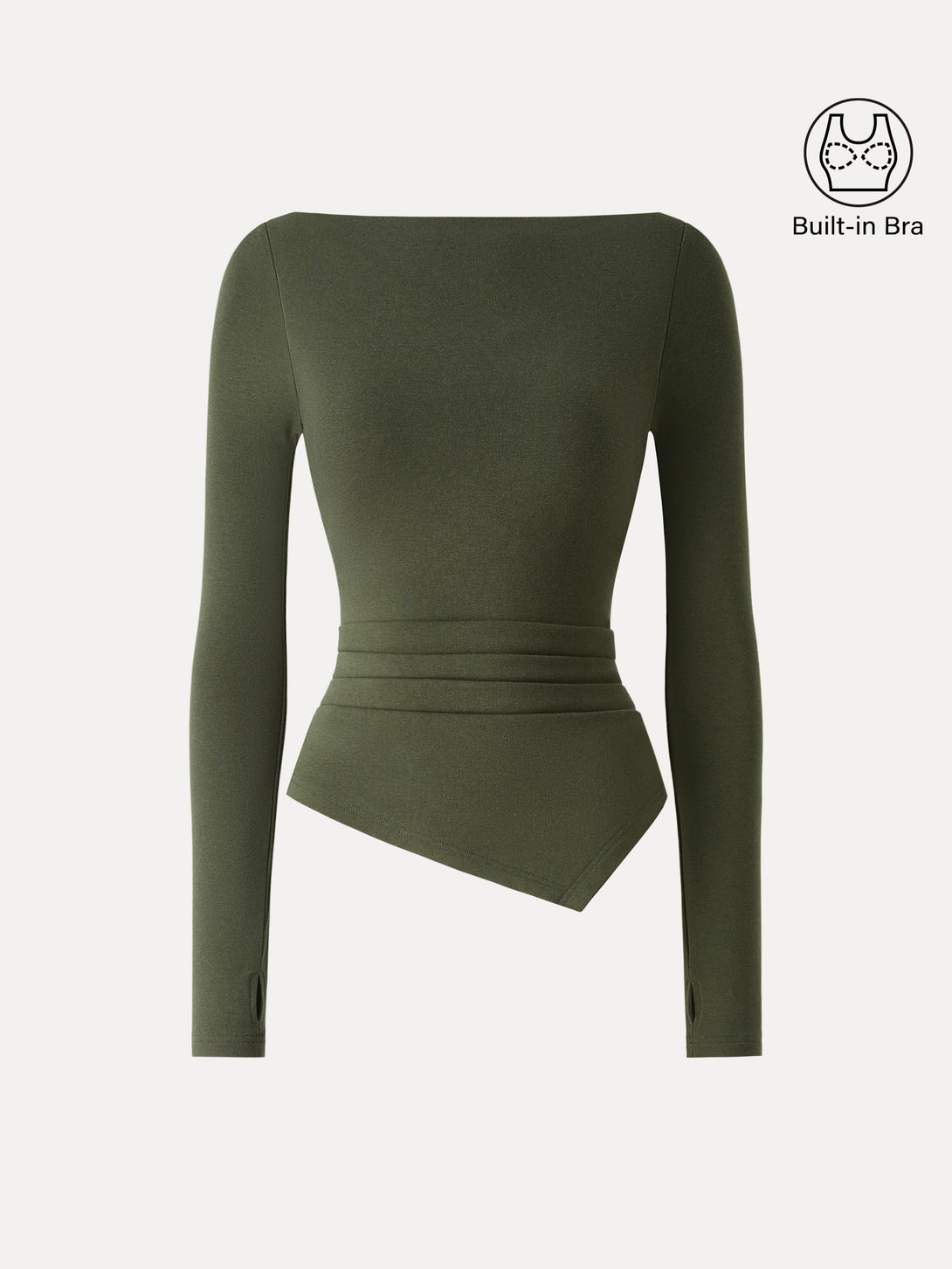 ProWarm Boatneck Side Tucks Asymmetrical Brami