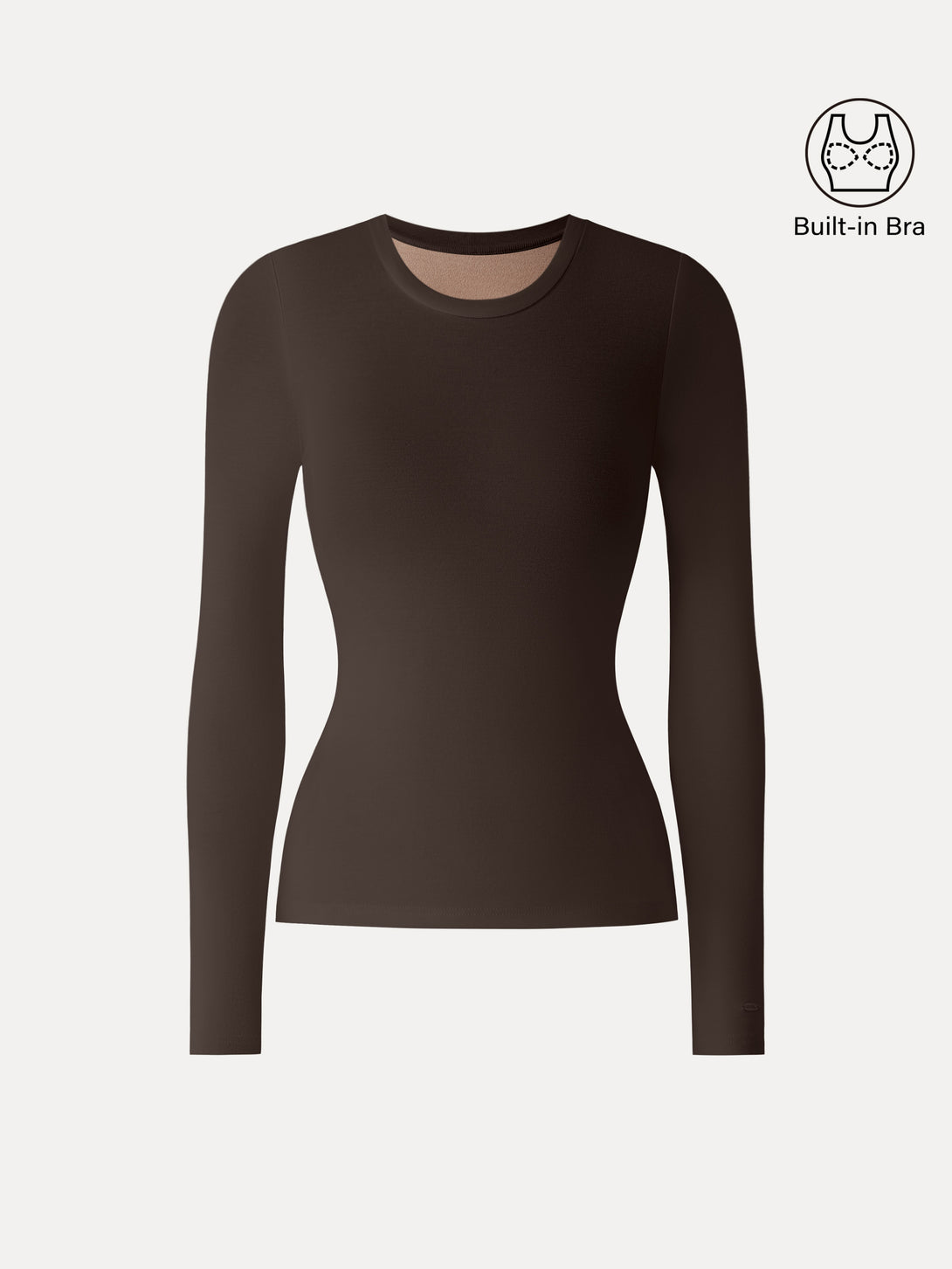 LiteWarm Crewneck Long Sleeve Brami Espresso Shut XS